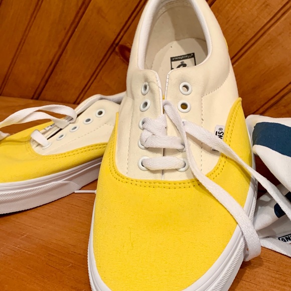 Vans Custom ERA Sneakers Brand New with Tags Unisex Yellow - Picture 11 of 13